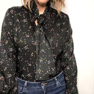 VINTAGE Black Blouse